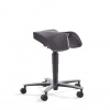 AJ Produkty Sedlová stolička EPSOM, s hojdacím mechanizmom, šedá