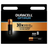 Duracell Optimum Jednorázové alkalická batéria AA, 8-pack