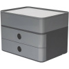 HAN SMART-BOX PLUS ALLISON 1100-19 box so zásuvkami čierna, sivá, biela Počet zásuviek: 2; 1100-19