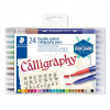 Staedtler calligraph duo 2,0 3,5 mm kaligrafický obojstranný 24 farieb