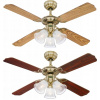Stropný ventilátor PRINCESS ZLATÝ NEW - 105cm | 3 Svetlá, Tradičný štýl