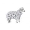 B-TOP Módna brošňa Ovečka Druh barvy: Stříbrná