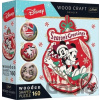 TREFL Wood Craft Origin Vánoční dobrodružství Mickeyho a Minnie 160 dielov