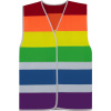KORNTEX HI-VIS NAT - PRIDE / Reflexná bezpečnostná vesta - rainbow S/M