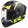 LS2 FF805 THUNDER CARBON-06 RACING1 helma matná-Hi-Vis-žltá vel.L