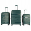 Aga Travel Sada cestovných kufrov MR4680 Tmavo zelená