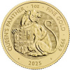 The Royal Mint zlatá minca Tudor Beasts Kráľovnín Panther 2025 1 Oz