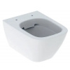 Geberit Smyle Square Závesné WC hlboké splachovanie, Rimfree, 35x49cm, Biele GEB 500.379.01.1