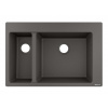 Hansgrohe Drezy Zabudovaný granitový drez S510-F635, kamenná sivá 43315290-HG