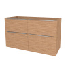 Mereo Mailo, kúpeľňová skrinka 121 cm, chróm madlo, Multidecor, Light Select Walnut CN593SLSW1