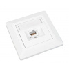Zásuvka Solarix CAT6 STP 1 x RJ45 pod omietku biela SX9-1-6-STP-WH (23100098)