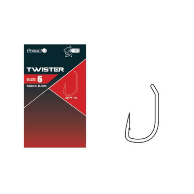 Nash Háčik Pinpoint Twister Micro Barbed Veľkosť 6 10ks
