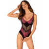 Body OBSESSIVE Rosenty Teddy Crotchless Teddy čierna XS/S