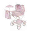 DeCuevas 82075 Skladací kočík pre bábiky REBORN so slnečníkom a doplnkami Sophie 2025 - 90 cm