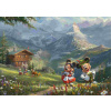 Schmidt - Puzzle Thomas Kinkade: Mickey a Minnie v Alpách - 1000 dielov