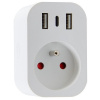 IMMAX NEO SMART chytrá vnitřní zásuvka s kolíkem (typ E)/ 16A/ 2x USB/ 1x USB-C/ Zigbee/ LIDL/ TUYA 07799L