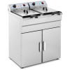 Royal Catering Fritéza - elektrická - 2 x 16 l - 400 V - spodná skrinka RCKF 16DSH
