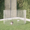 Ohrádka pre zvieratá, 10 panelov, 54 x 100 cm, galvanizované železo