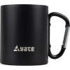 YATE Hrnek s karabinkou COLOR nerez černý 300 ml