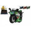Teddies Motorka závodní na zpětné natažení 12 cm se světlem, zvukem