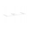 Hansgrohe Xelu Q Doska pod umývadlo 136x55 cm, 2 výrezy, lesklá biela 54099050-HG