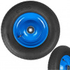 Nafukovacie koleso s ložiskami, otvor 20 mm, priemer 39 cm, šírka 8,5 cm, modré, bez osky