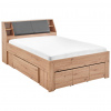 Carryhome POSTEĽ S ÚLOŽNÝM PRIESTOROM, 140/200 cm dub artisan - Online Only spálne - 000423011004