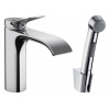 Hansgrohe VIVENIS umyvadlová stojánková baterie, s odtokovou soupravou a bidetovou sprškou, EcoSmart, chrom