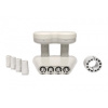 LNB monoblock Quad 4,3° Silver Sky