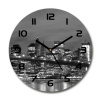 Sklenené hodiny okrúhle Manhattnu Nev York fi 30 cm