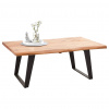 Ambia Home KONFERENČNÝ STOLÍK, čierna, farba akácie, drevo, kov, 115/70/45 cm - Stolíky do obývačky - 001630000801