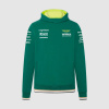 Týmová mikina s kapucí Aston Martin F1 Team zelená - M velikost M