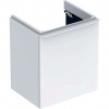 Geberit Smyle Square Umývadlová skrinka, 54x43x62 cm, 1 dvierka, pánty vpravo, lesklá biela/matná biela 500.365.00.1