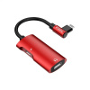 KAKU 4in1 adaptér lightning / 3.5mm mini jack červený KSC-377