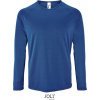 SOL´S SPORTY LSL / Pánske športové tričko s dlhým rukávom - royal blue M