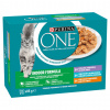 Purina One Indoor teľací, kura, tuniak 12 x 85 g