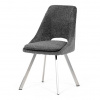 Autronic Jedálenská stolička, sivá, látka bouclé, DCL-W1174 GREY2