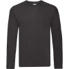 Fruit of the Loom Tričko Original LSL T, dlouhý rukáv, pánské COT16142800201-black S Černá