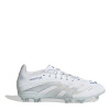 adidas Predator Elite Childrens Firm Ground Football Boots White/Silver C10 (28)