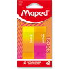 Guma Maped Neon - 2 ks, blister