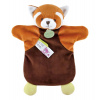 Doudou Plyšová maňuška panda červená 25 cm