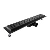 C-DRAINWELL 60 Black Odtokový podlahový žľab, kocky