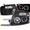 Predné svetlá Ford F-150 MK11, 2004-2008, Angel Eyes, čierne black