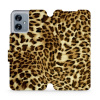 Flipové pouzdro Mobiwear - Motorola Moto G54 5G / Moto G54 5G Power Edition - VA33P Leopardí vzor (Knížkové flip pouzdro, obal, kryt na mobil Motorola Moto G54 5G / Moto G54 5G Power Edition - VA33P L