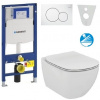 Geberit SET Duofix 111.300.00.5 +WCzávesné Id.Standard TESI Rimless +sedátSC+Sigma01 Biela 111.300.00.5TESIBiela