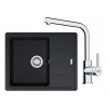 FRANKE SETG262SA fragranitový drez 620x500 mm BFG 611-62 Sahara+batéria FS 3230.031 Chróm FRA 114.0700.732