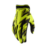 Rukavice RIDEFIT, 100% - USA (fluo žlutá/černá, vel. XL)