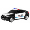 Policajné autíčko na diaľkové ovládanie R/C BMW X6 1:24, Farba: Čierna