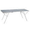 tectake 405090 hliníkový skladací stôl jumbo s rukoväťou 180x70x70cm - strieborná