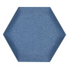Čalúnený obkladový panel Luna - hexagon, svetlo-modrá